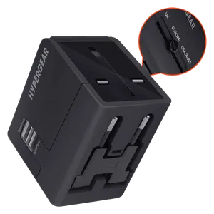 Adaptador de Viaje Universal HyperGear All in one World Travel